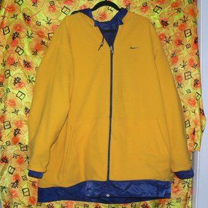 Vintage Nike Reversible Fleece Logo Hooded Jacket (Men's XL)